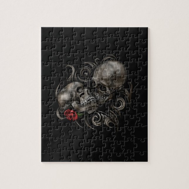 Skulls in Love Jigsaw Puzzle (Vertical)