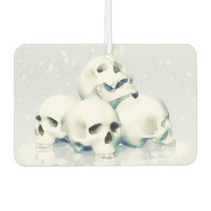 Skulls in the snow air freshener