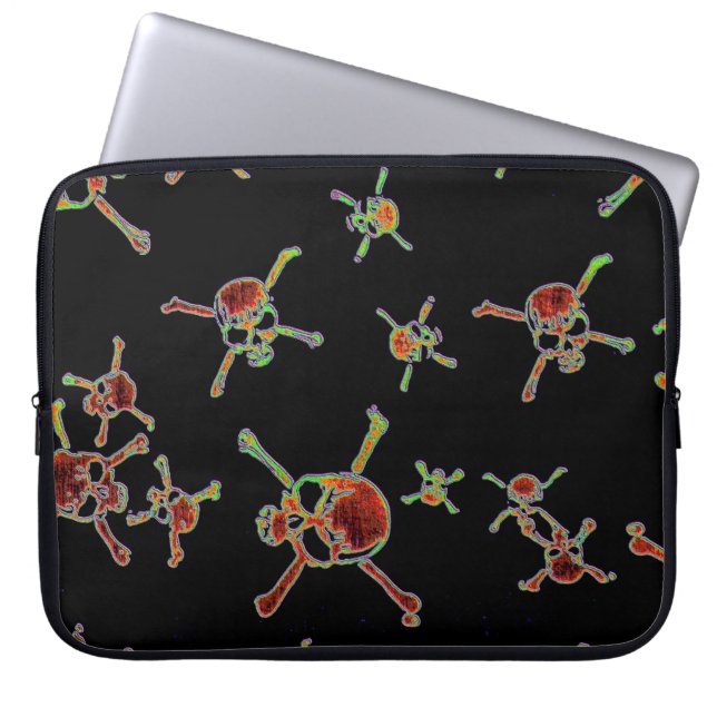 Skulls Laptop Sleeve (Front)