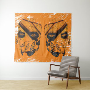 Skulls & Monarch Butterfly Tapestry