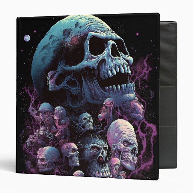 Skulls Monsters Horror Art Binder (Front/Inside)