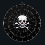 Skulls n Bones black dartboard<br><div class="desc">Skulls n Bones dartboards are for darts players,  horror fans,  murder mystery fans,  pirate reenactors,  Goths,  roleplay gamers,  skull collectors,  bikers,  rockers,  and people who just like skulls. Skulls n Bones is Steamy Raimon original art.</div>