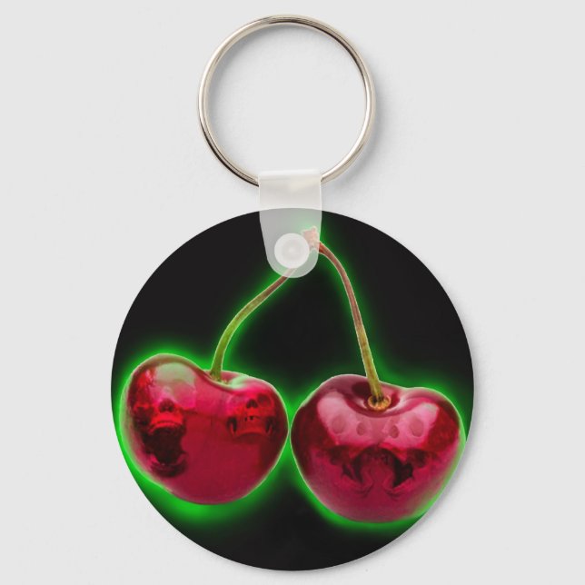 skulls N cherries Keychain (Front)