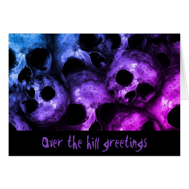 Skulls on Greeting Card (Front Horizontal)