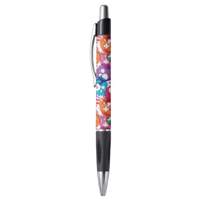 Skulls pattern 2 pen (Top (Vertical))