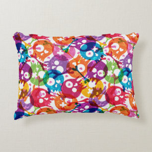 Skulls pattern 3 accent pillow