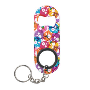 Skulls pattern 3 mini bottle opener