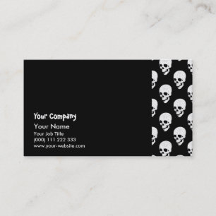 Skulls pattern business card