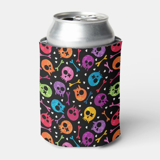 Skulls pattern can cooler (Can Front)