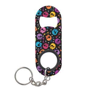 Skulls pattern mini bottle opener