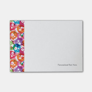 Skulls pattern post-it notes