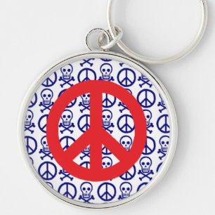 Skulls Peace Keychain
