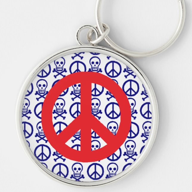 Skulls Peace Keychain (Front)