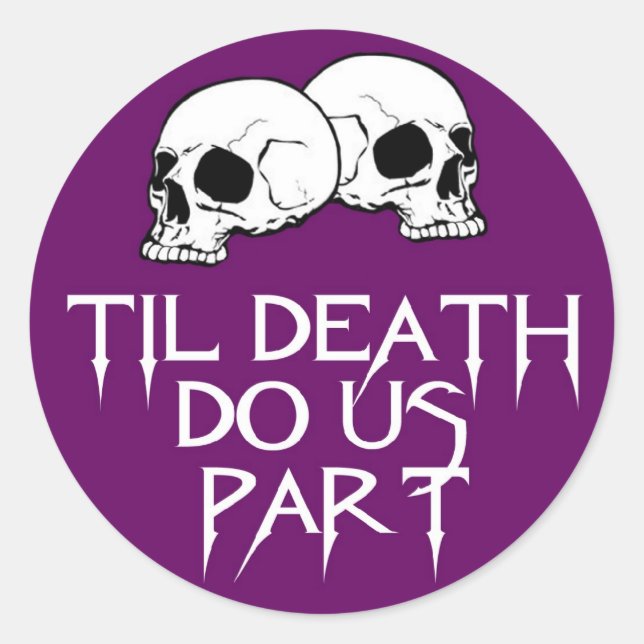 Skulls (Purple) Sticker (Front)