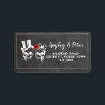 Skulls Rose Rustic Address Labels Stickers Wedding<br><div class="desc">Skulls Stickers Address Labels - Perfect for weddings or other occassions.</div>