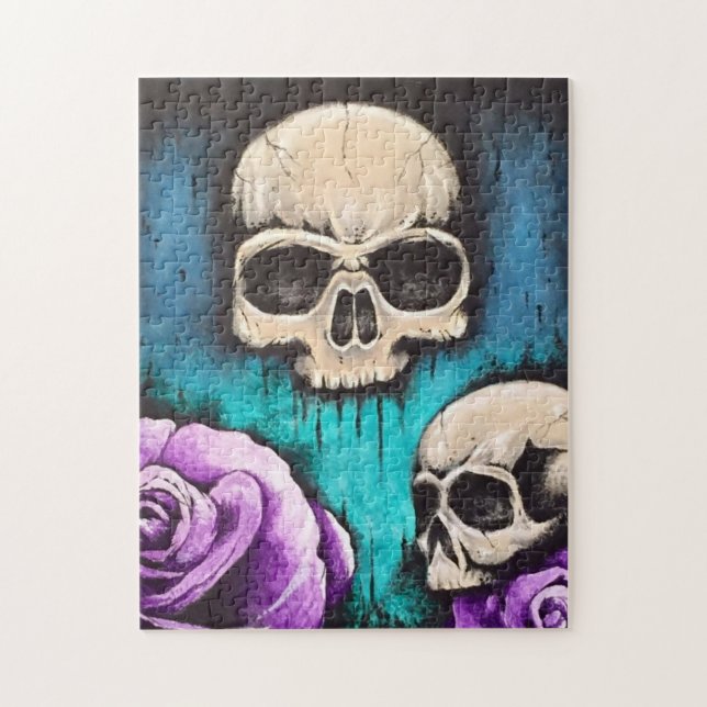 "Skulls & Roses" Art Puzzle (Vertical)