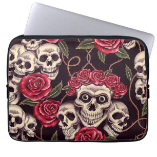 Skulls & Roses Laptop Sleeve
