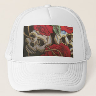Skulls/Roses Trucker Hat