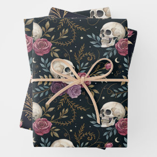 Skulls & Roses Wrapping Paper