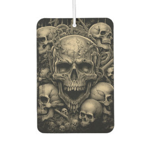Skulls Sepia Tone Bones Gothic Scary Lifestyle Air Freshener