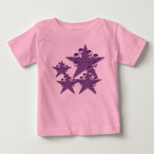 Skulls Stars Purple K Baby T-Shirt