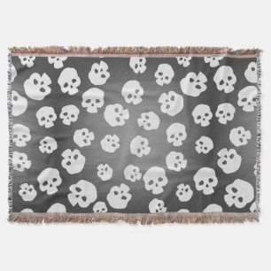 Skulls Throw Blanket