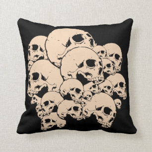 Skulls Throw Pillow