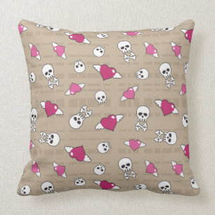 Skulls Throw Pillow