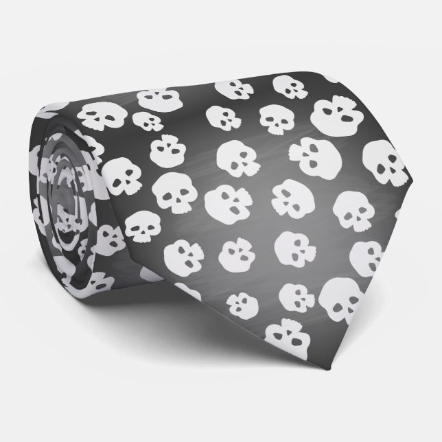 Skulls Tie (Rolled)