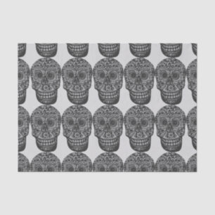 skulls tissue paper
