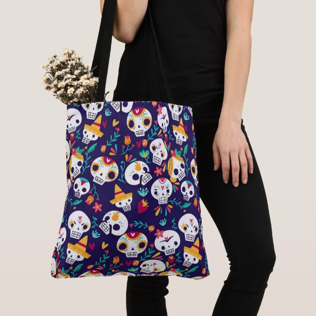 Skulls Tote Bag (Close Up)