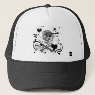 skulls trucker hat