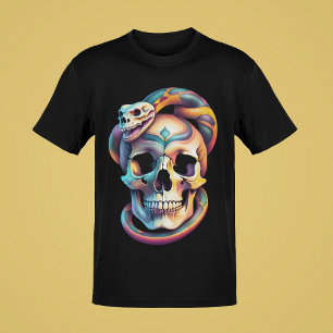 Skulls w/Snakes or Roses Colour Art Collection T-Shirt