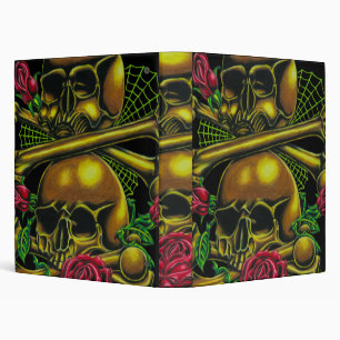 Skulls, Webs, and Roses Binder