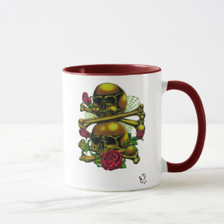 Skulls, Webs, and Roses Mug