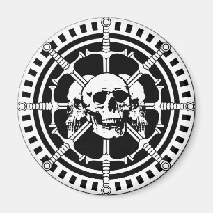 Skulls with Swords Magnet