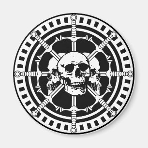 Skulls with Swords Magnet
