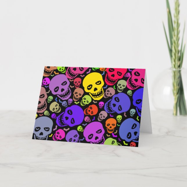 Skulls'n'Bats Greeting Card (Front)