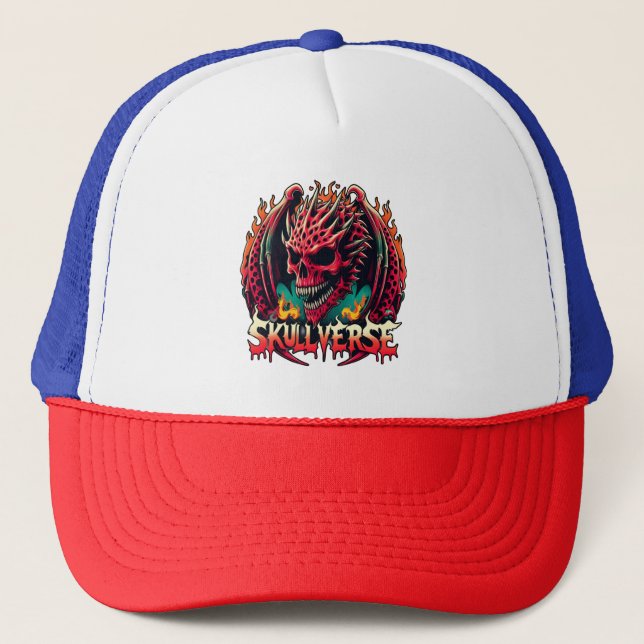 Skullverse dragon trucker hat (Front)