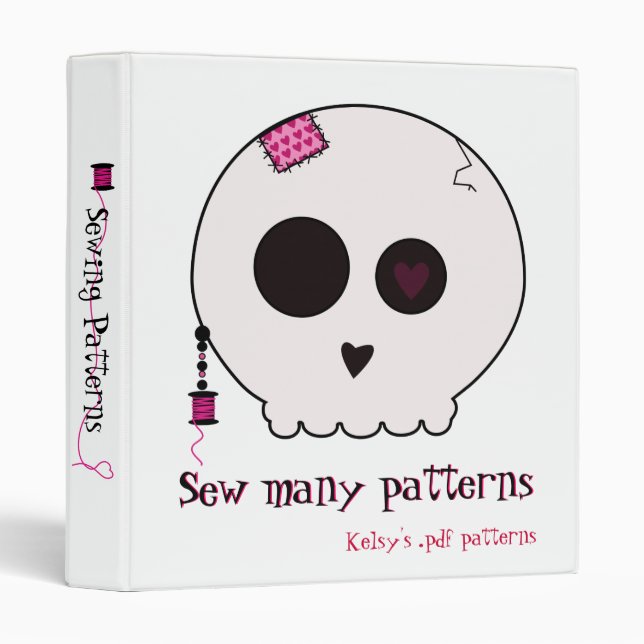 Skully coud le classeur (Devant/Côté)