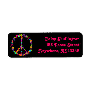 Skully Flower Power Peace
