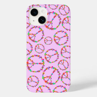Skully Flower Power Peace Sign Case-Mate iPhone 14 Case