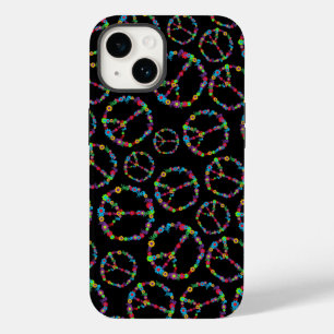 Skully Flower Power Peace Sign Case-Mate iPhone 14 Case
