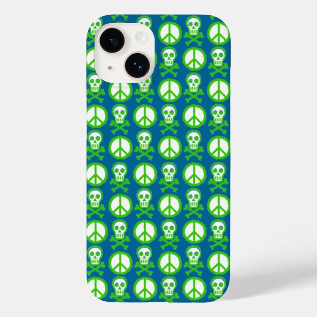 Skully Peace Case-Mate iPhone Case (Back)