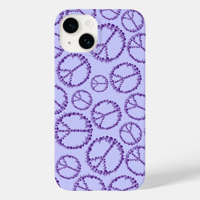 Skully Peace Sign Case-Mate iPhone Case (Back)