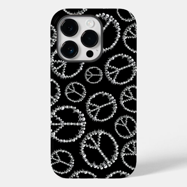 Skully Peace Sign Case-Mate iPhone Case (Back)