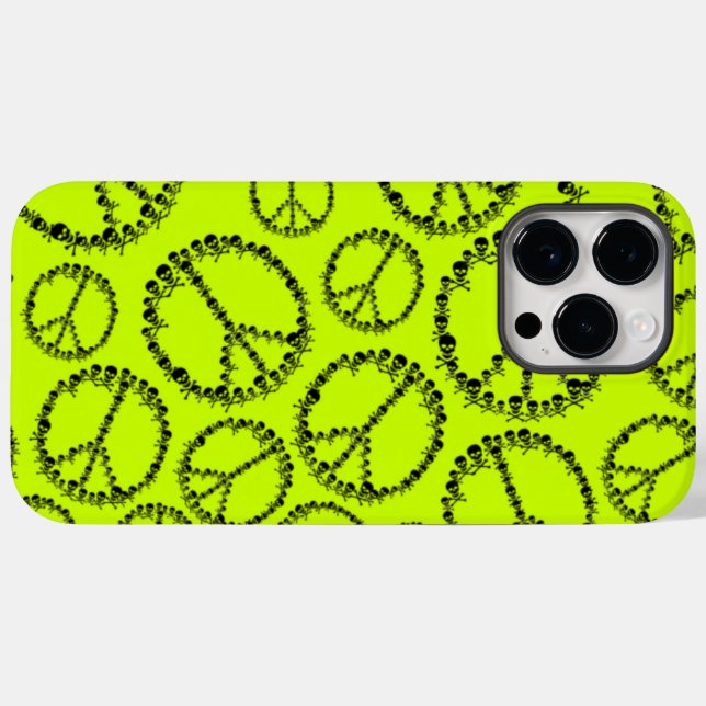 Skully Peace Sign Case-Mate iPhone Case (Back (Horizontal))