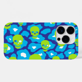 Skully Pop Leopard Case-Mate iPhone 14 Pro Case
