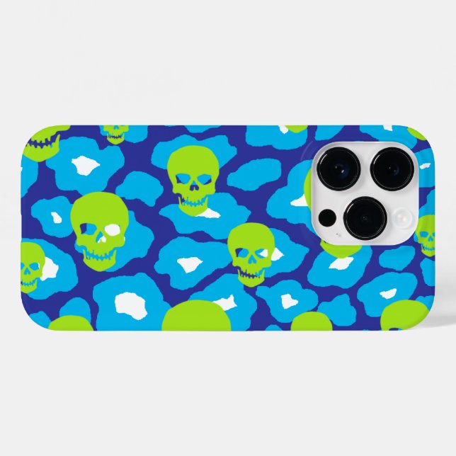 Skully Pop Leopard Case-Mate iPhone Case (Back (Horizontal))