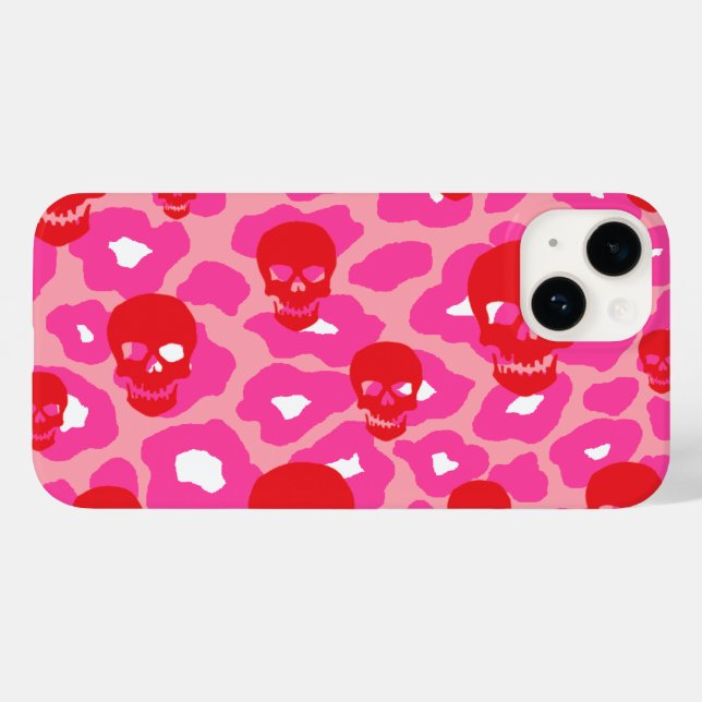 Skully Pop Leopard Case-Mate iPhone Case (Back (Horizontal))